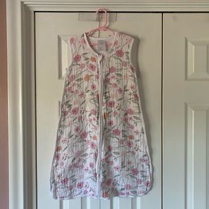 Large floral Aden + Anais floral muslin sleeping bag